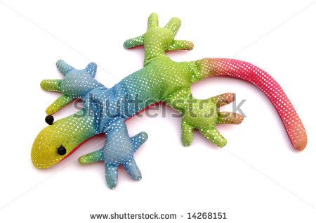 stuffed lizards
